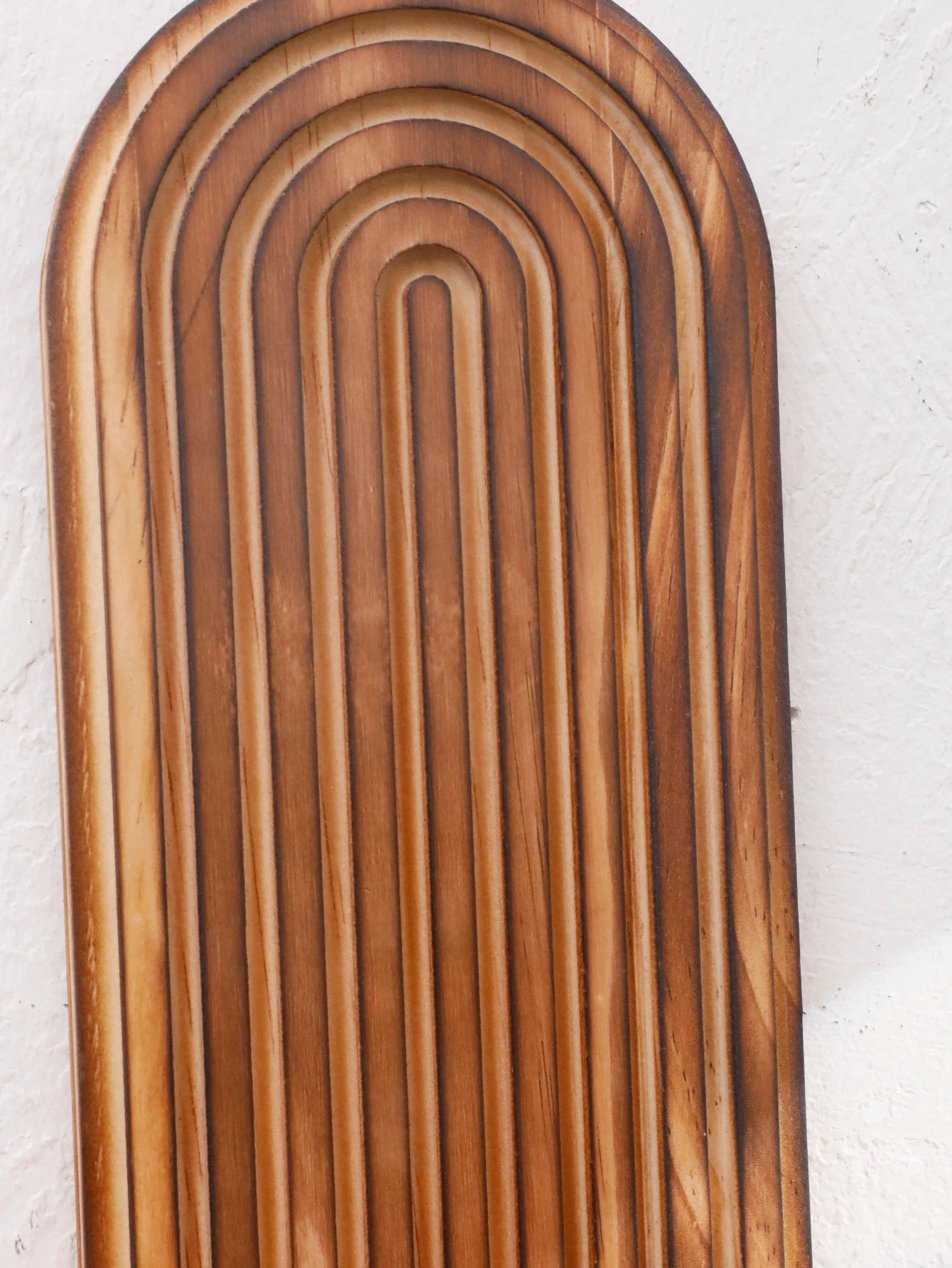 1Pc Boho Style Wooden Wall Shelves - Geometric Wall Mounted Shelves, Natural Wood Finish, Modern Home Decor, Plant Decorative