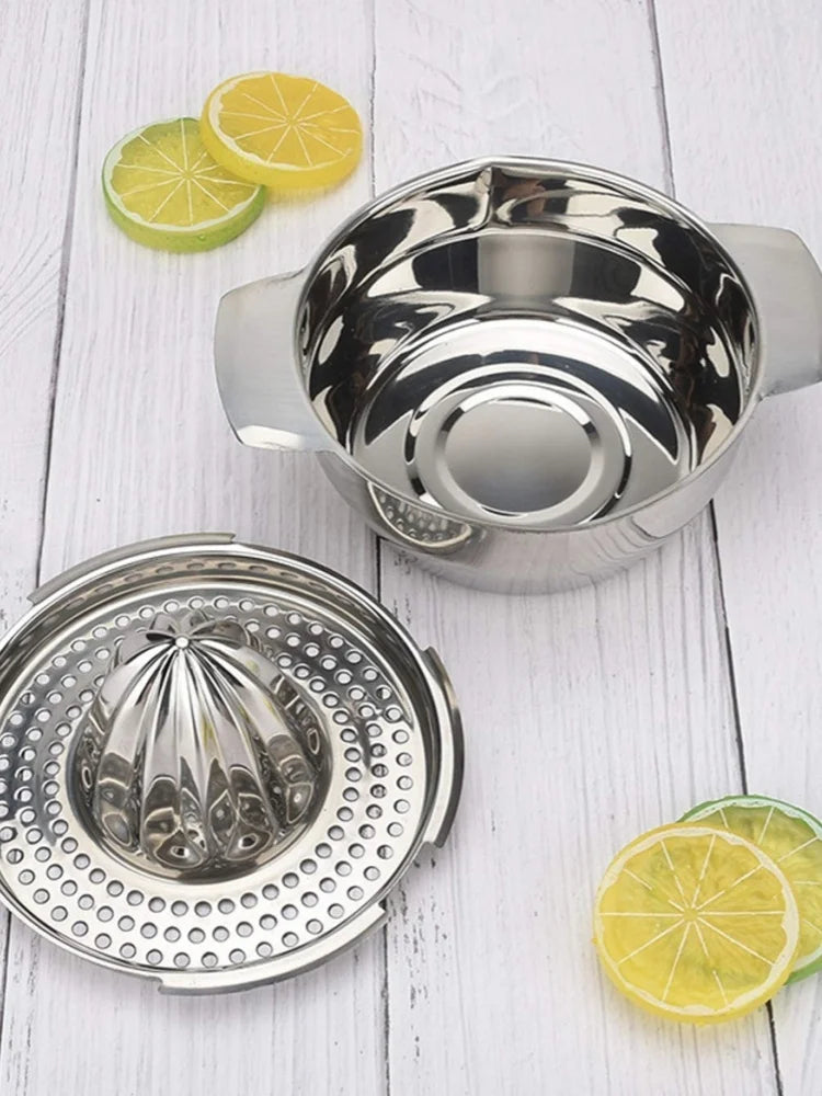 Portable Lemon Orange Manual Fruit Juicer 304 Stainless Steel Kitchen Accessories Tools Citrus Raw Hand Pressed Juice Maker