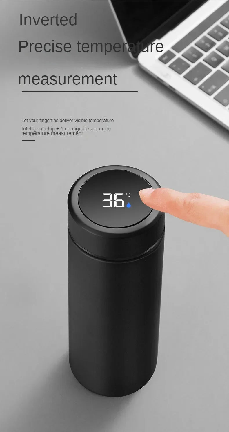 500ML Stainless Steel Thermos Cup with Separator 316 Smart Cup High Value Gift Cup Coffee Cup Father's Gift Cold Cup To Business