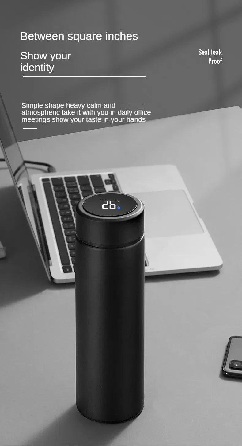 500ML Stainless Steel Thermos Cup with Separator 316 Smart Cup High Value Gift Cup Coffee Cup Father's Gift Cold Cup To Business