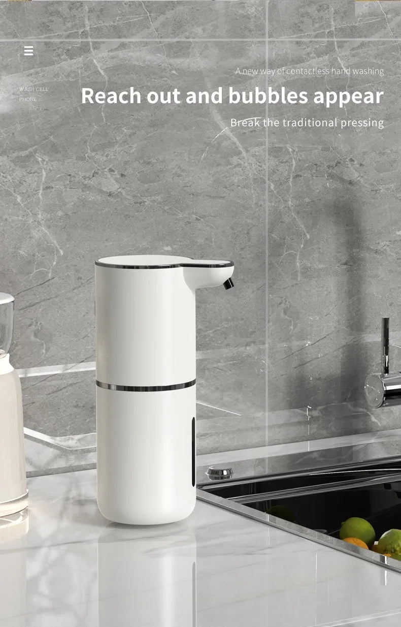 380ML Rechargeable Electric 4 Levels Adjustable Automatic Sensor Soap Dispenser Intelligent Hand Sanitizer Pump Washing Machine