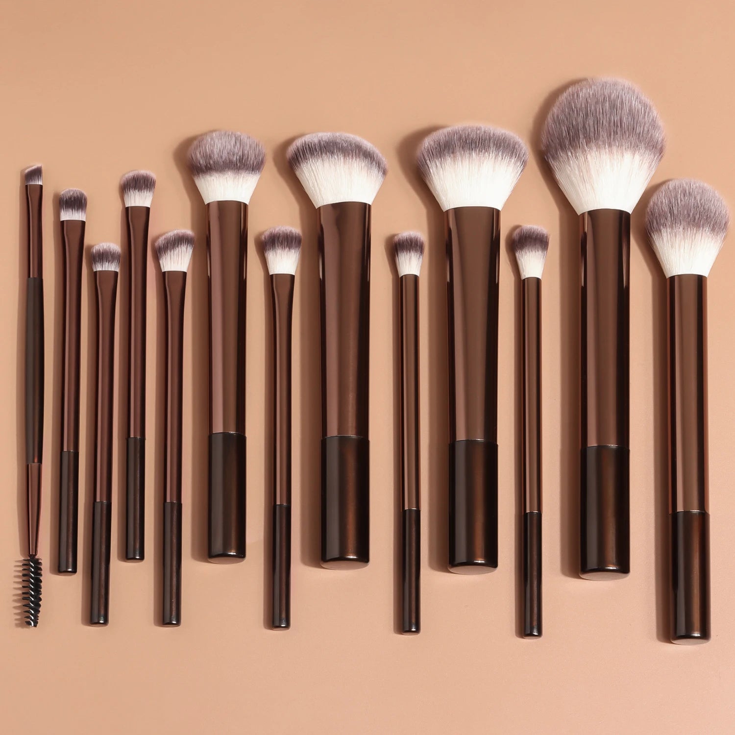 13PCS Makeup Brush Set Foundation Concealer Powder Eyeshadow Blush Brush Kabuki Blending Cosmetic Beauty Tool for Face