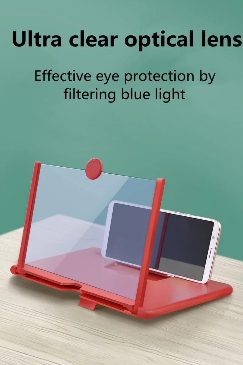 10/12 inch Multi Functional HD Amplifier Mobile Phone Screen Amplifier  HD Screen Magnifying Glass Anti Blue Light Eye Protectio