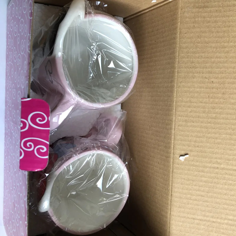 Disney 2 pieces Princess Couple Mug Mermaid Ceramic Mug Beauty Beast Ceramic Mug Double Snow White Coffee Gifts Couple Mugs