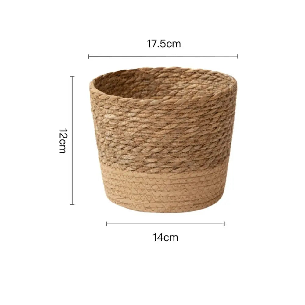 Fashion Rattan Woven Flower Pot Creative Flower Planters With Removable Legs Durable Hand Wove Plant Stand
