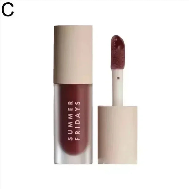 NEW Summer Fridays Mini Lip Gloss Set Vanilla Beige Lip Balm Long Lasting Moisturizing Smooth Soft Tube Makeup Lip Care Suit