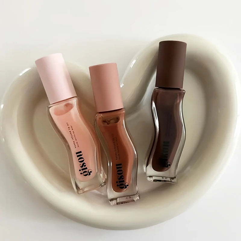Gisou New Autumn Winter Limited Edition Long-lasting Moisturizing Lip Oil Gloss Care Lips Plumping Exfoliating Milky Mocha Gloss