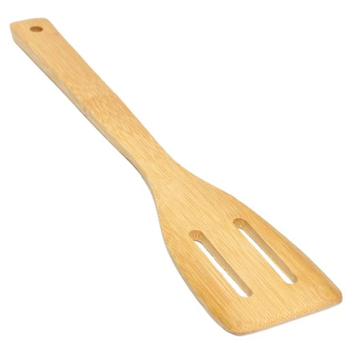 6 Pieces Bamboo Spoon Spatula Kitchen Utensil Wooden Cooking Tool Mixing Set