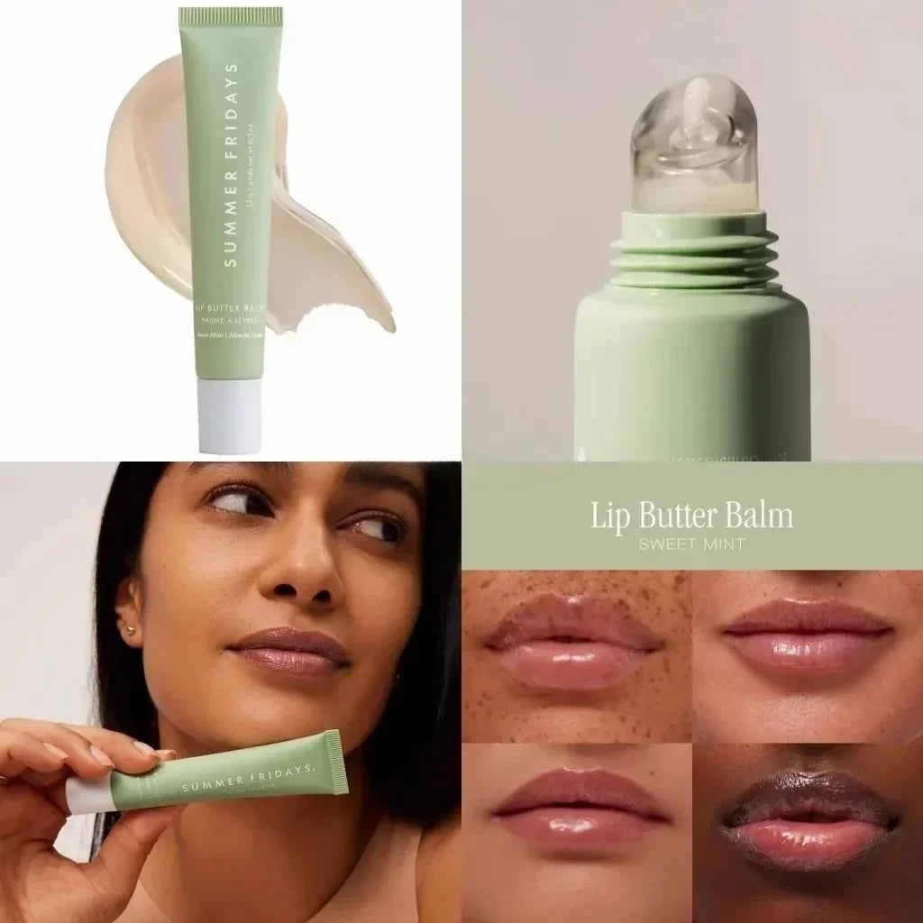 NEW Summer Fridays Mini Lip Gloss Set Vanilla Beige Lip Balm Long Lasting Moisturizing Smooth Soft Tube Makeup Lip Care Suit