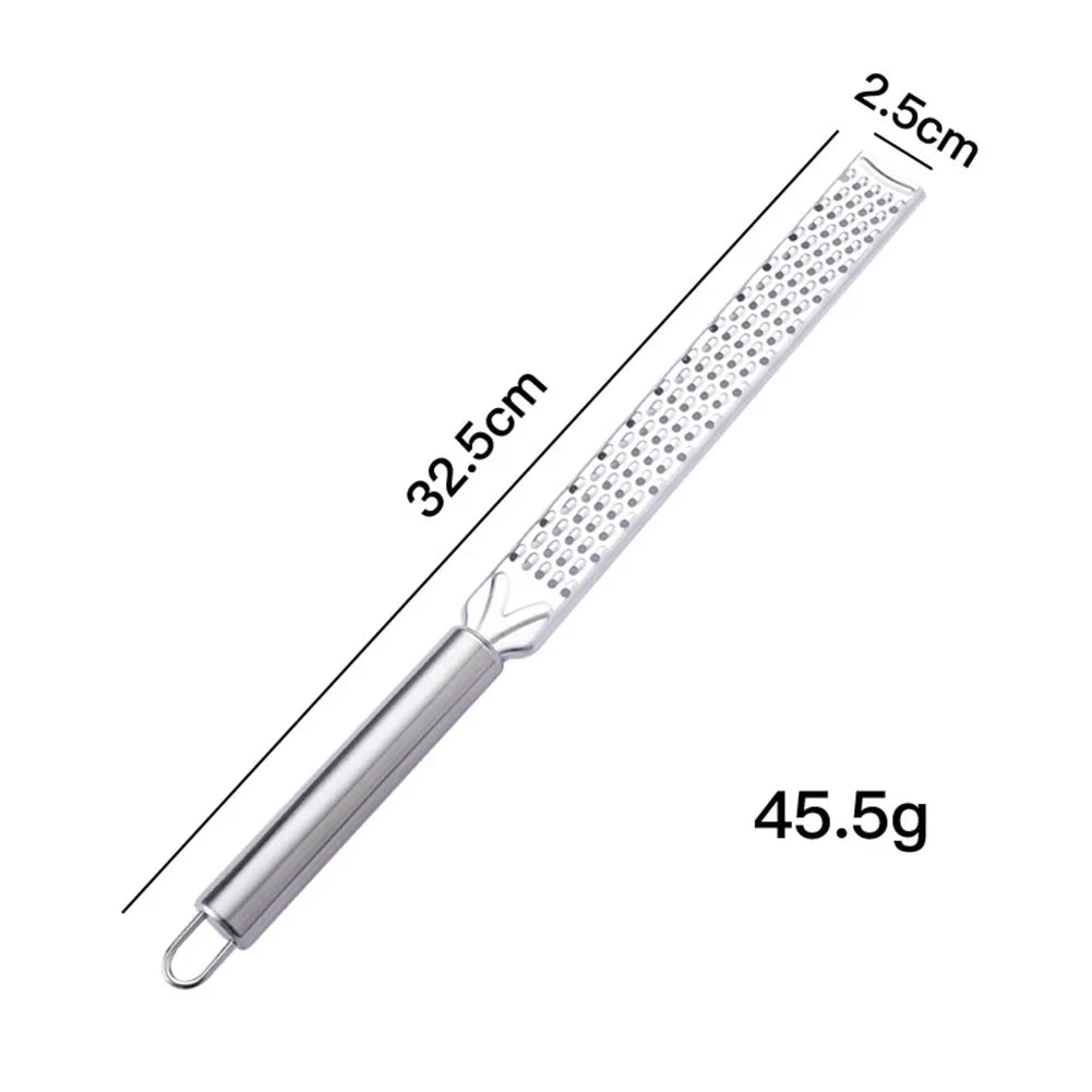 20cm Kitchen Grater Lemon Citrus Fruit Peeler Ginger Garlic Long Chocolate Grater Cheese Spices Stainless Steel Grater Kitchen