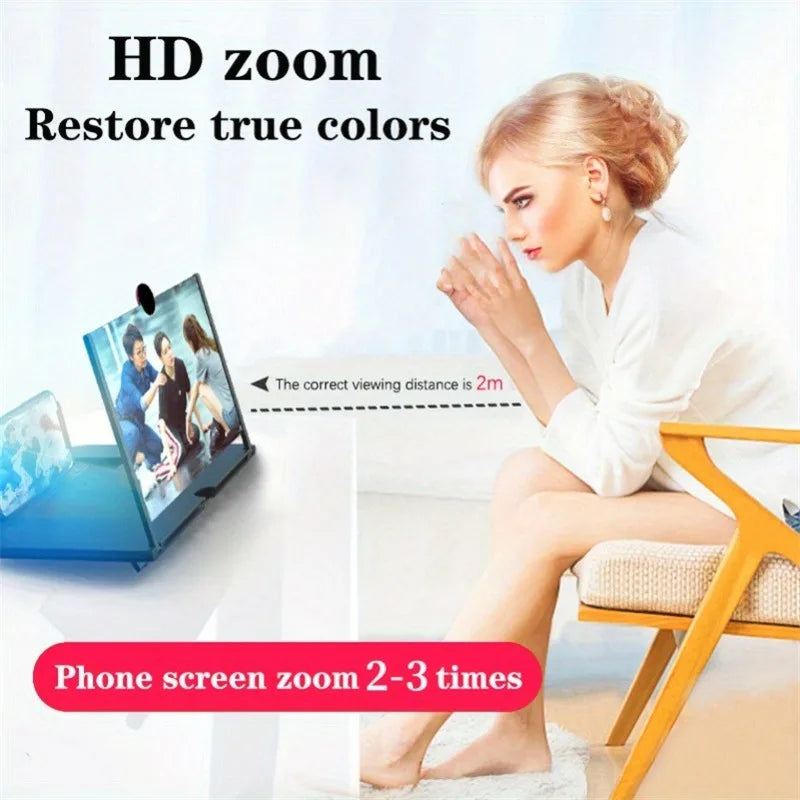10/12 inch Multi Functional HD Amplifier Mobile Phone Screen Amplifier  HD Screen Magnifying Glass Anti Blue Light Eye Protectio