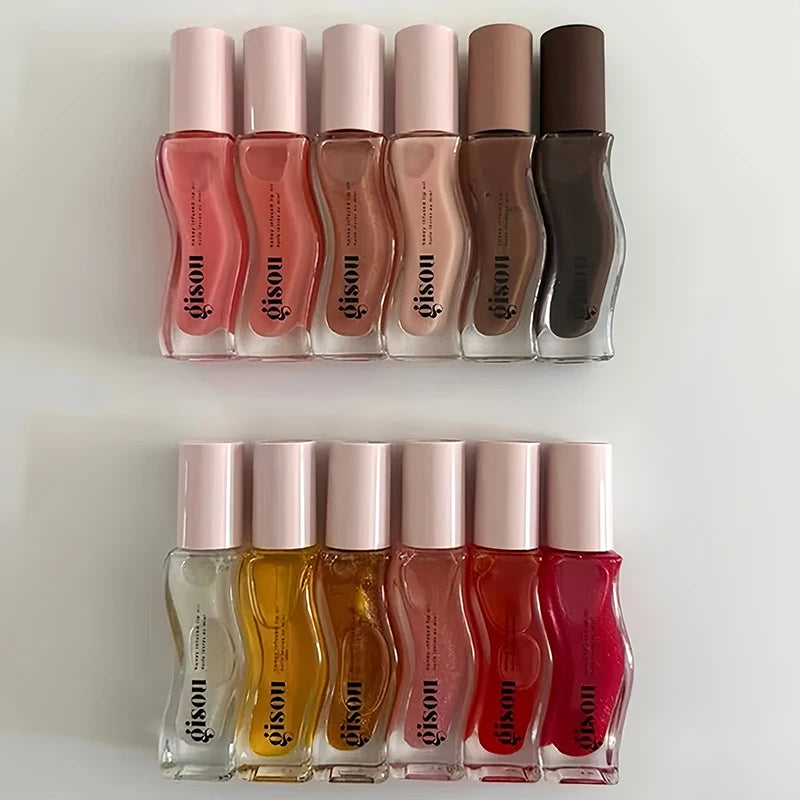 Gisou New Autumn Winter Limited Edition Long-lasting Moisturizing Lip Oil Gloss Care Lips Plumping Exfoliating Milky Mocha Gloss