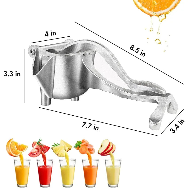 Manual Juicer, Fruit Juice Squeezer, Detachable Heavy Duty Citrus Squeezer Extractor Tool, Premium Quality Metal Alloy Squeezer