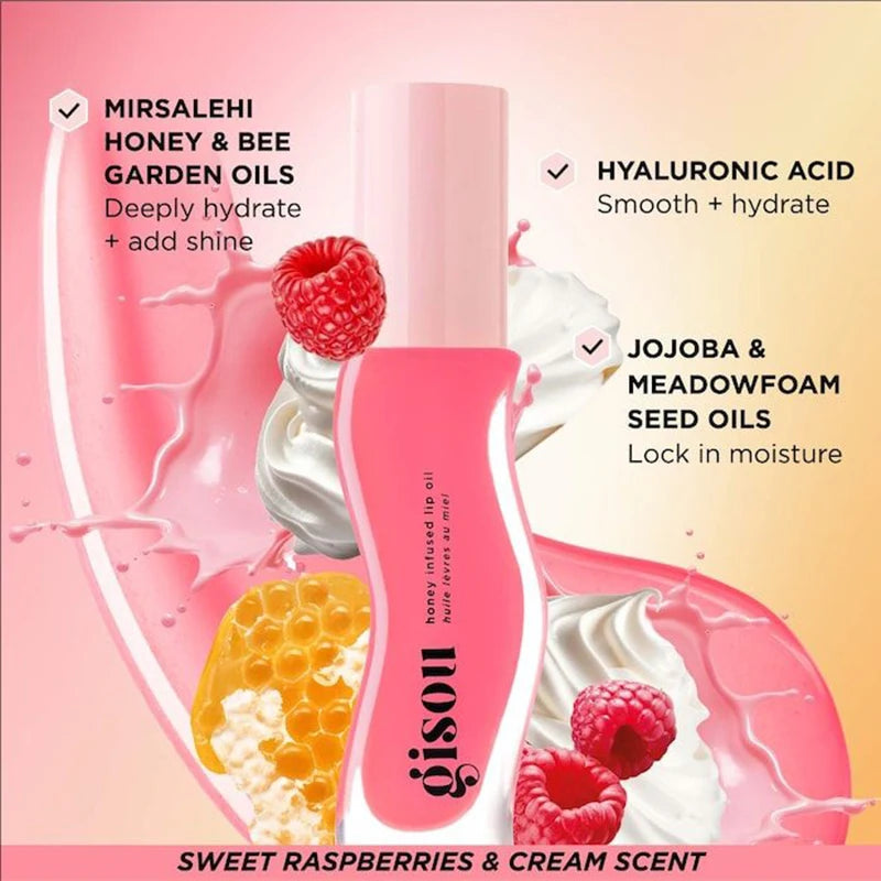 Gisou New Autumn Winter Limited Edition Long-lasting Moisturizing Lip Oil Gloss Care Lips Plumping Exfoliating Milky Mocha Gloss