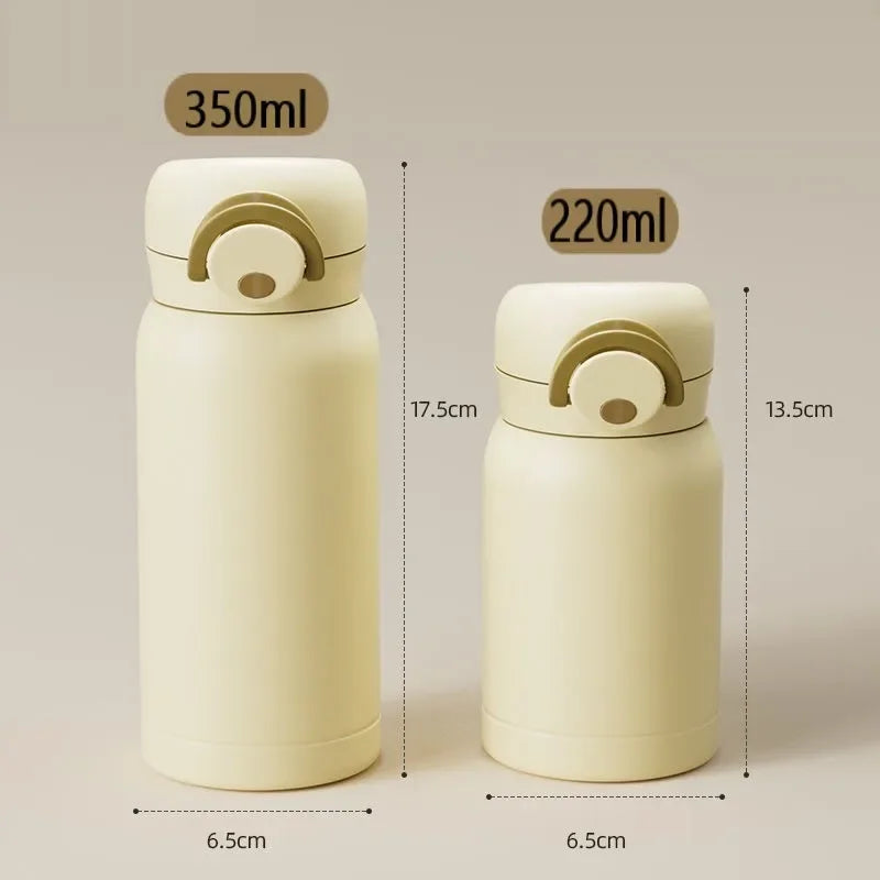 Mini Thermos Cup 220ml/350ml Pocket Cup Stainless Steel Thermal Coffee Mug Vacuum Flask Insulated Hot Water Bottle Kids Gift