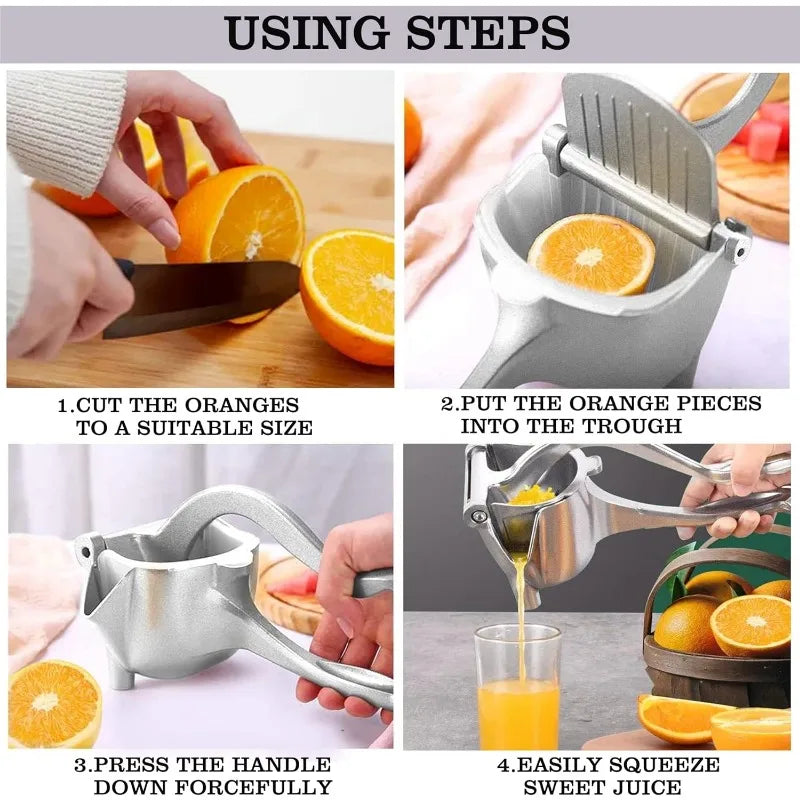 Manual Juicer, Fruit Juice Squeezer, Detachable Heavy Duty Citrus Squeezer Extractor Tool, Premium Quality Metal Alloy Squeezer
