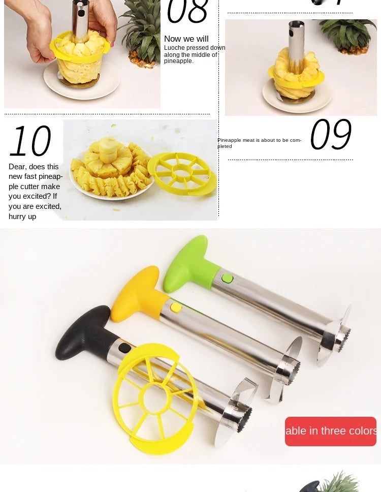 Pineapple Slicer Peeler Cutter Parer Knife Stainless Steel Kitchen Fruit Tools Cooking Tools kitchen accessories kitchen gadgets