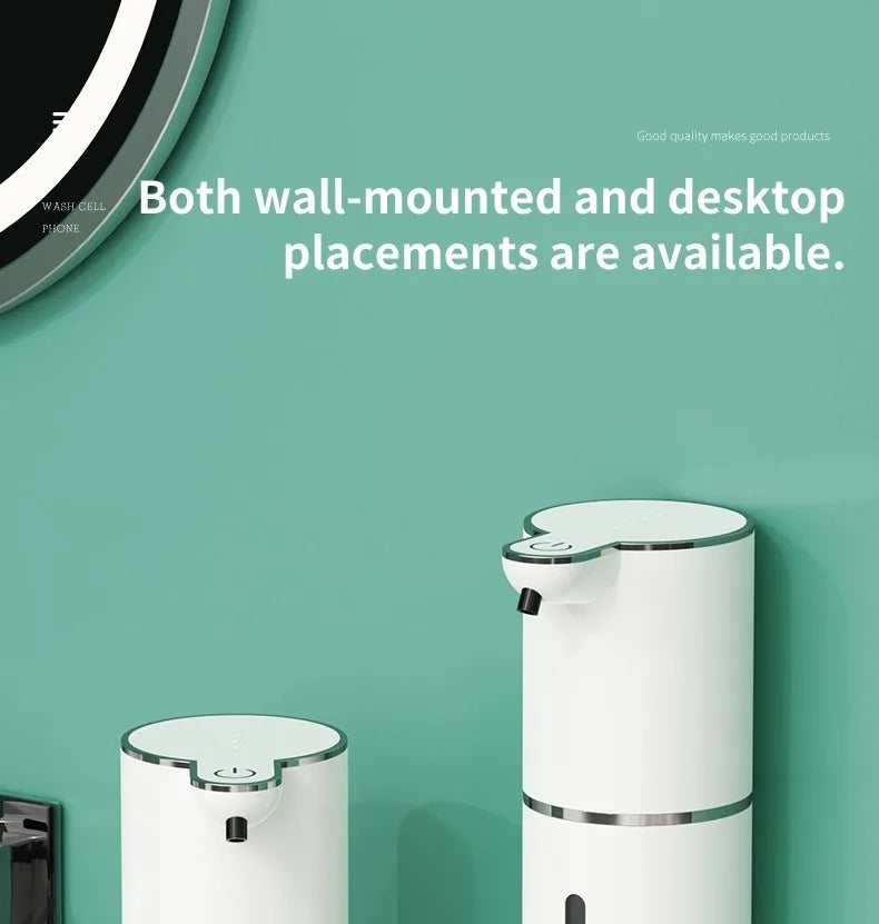 380ML Rechargeable Electric 4 Levels Adjustable Automatic Sensor Soap Dispenser Intelligent Hand Sanitizer Pump Washing Machine