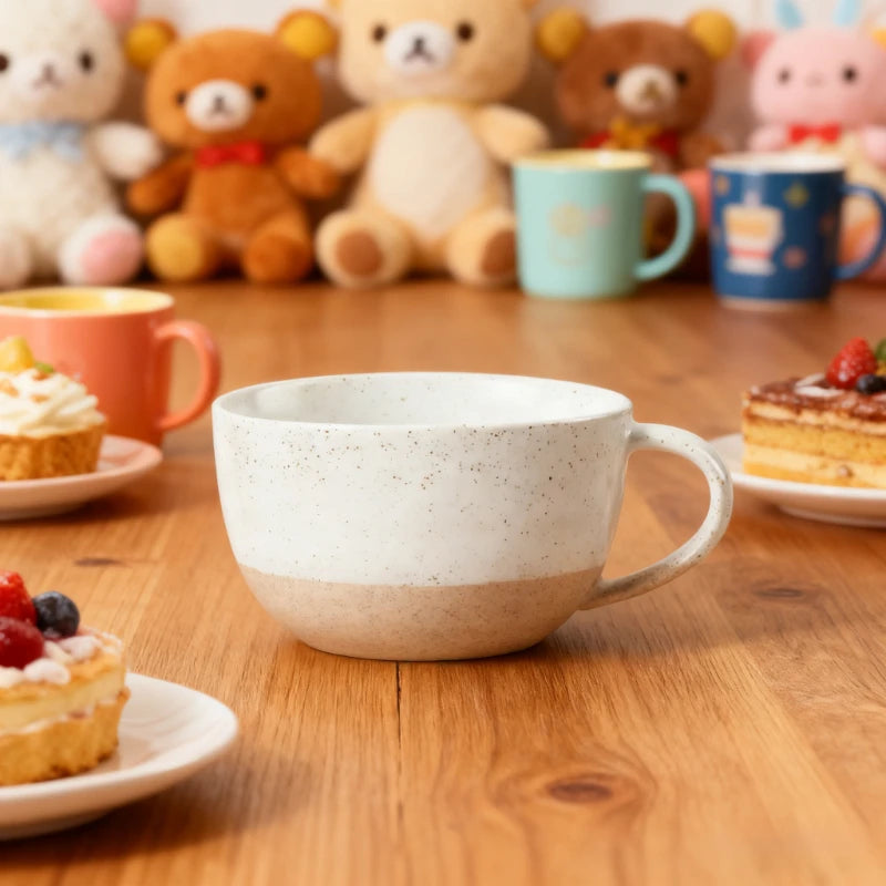 600ml High-value household breakfast cup milk cup large capacity cup wholesale Japanese retro ceramic mug large cup coffee cup