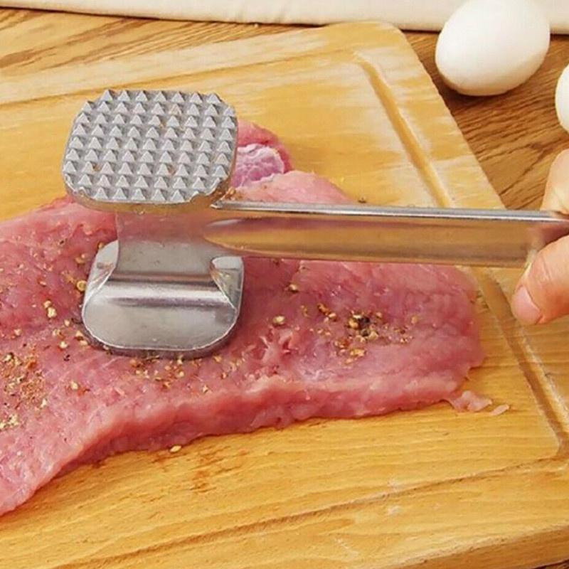 1PC Zinc Alloy Meat Tenderizer Hammer Mallet Tool for Pounding Beef Steak Chicken Pork Meat Hammer Kitchen Tool
