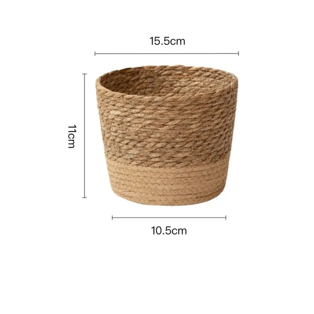 Fashion Rattan Woven Flower Pot Creative Flower Planters With Removable Legs Durable Hand Wove Plant Stand