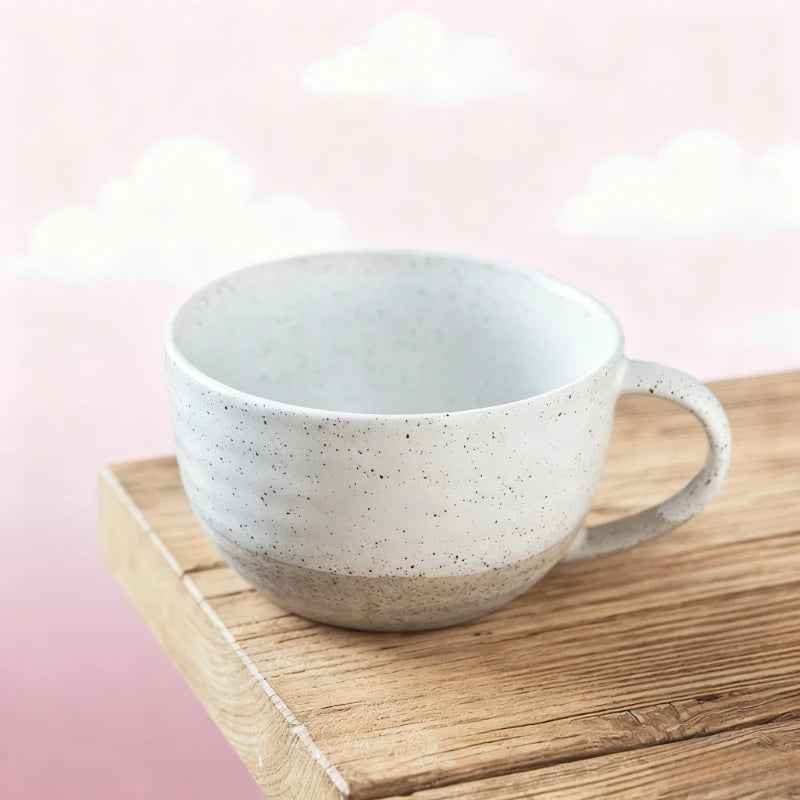 600ml High-value household breakfast cup milk cup large capacity cup wholesale Japanese retro ceramic mug large cup coffee cup