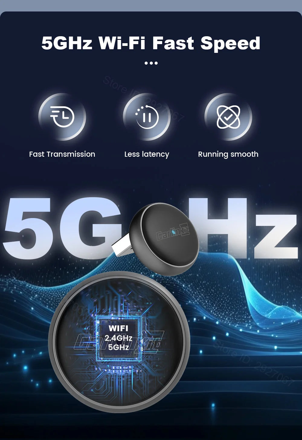 CarlinKit Wireless CarPlay Box Mini Ultra 3 Wired To Wireless CarPlay Adapter USB Plug and Play Wifi Bluetooth Fast Auto Connect