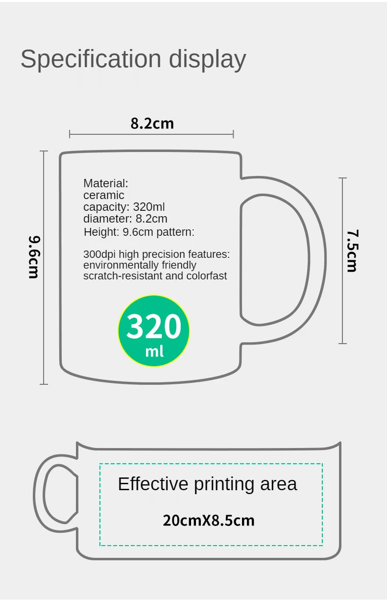 "E = MC2" Energy = Milk × Coffee ² - Fun Coffee Ceramic Cup, Unique Creative Gifts for Friends, Birthday Gifts