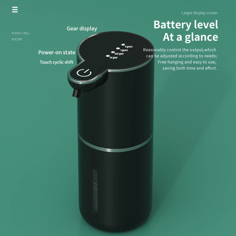 380ML Rechargeable Electric 4 Levels Adjustable Automatic Sensor Soap Dispenser Intelligent Hand Sanitizer Pump Washing Machine