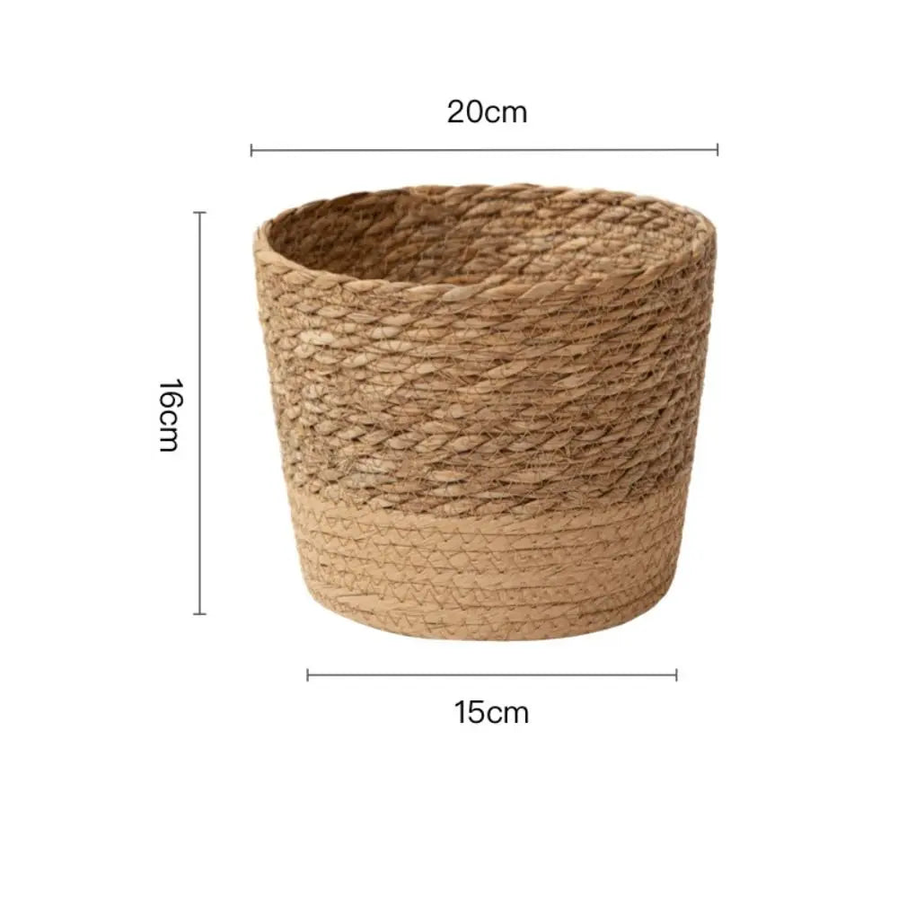 Fashion Rattan Woven Flower Pot Creative Flower Planters With Removable Legs Durable Hand Wove Plant Stand