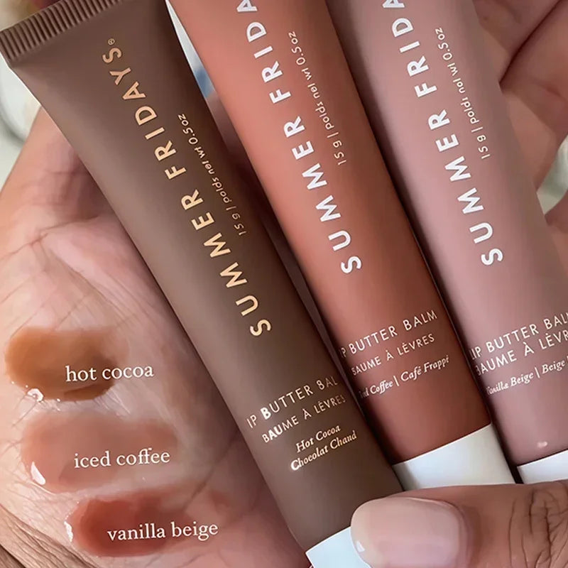 NEW Summer Fridays Mini Lip Gloss Set Vanilla Beige Lip Balm Long Lasting Moisturizing Smooth Soft Tube Makeup Lip Care Suit