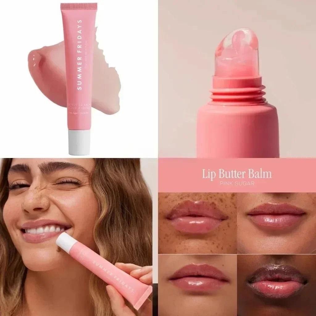 NEW Summer Fridays Mini Lip Gloss Set Vanilla Beige Lip Balm Long Lasting Moisturizing Smooth Soft Tube Makeup Lip Care Suit