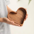 Heart Shaped Plates Dessert Trays Sushi Serving Tray Candy Dishes Decorative Wooden Pallets Decorate Valentines Day Candy Dish