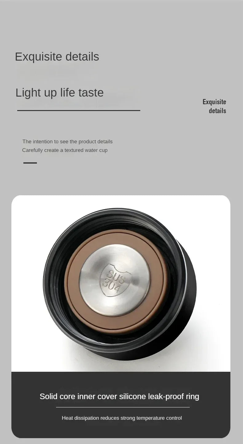 500ML Stainless Steel Thermos Cup with Separator 316 Smart Cup High Value Gift Cup Coffee Cup Father's Gift Cold Cup To Business