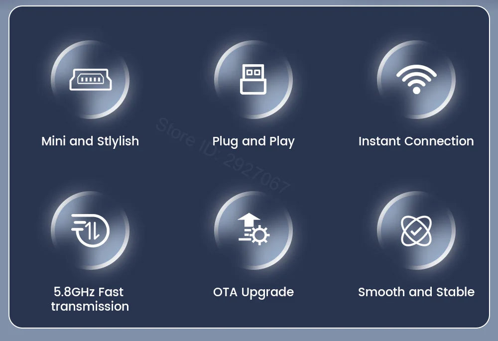 CarlinKit Wireless CarPlay Box Mini Ultra 3 Wired To Wireless CarPlay Adapter USB Plug and Play Wifi Bluetooth Fast Auto Connect