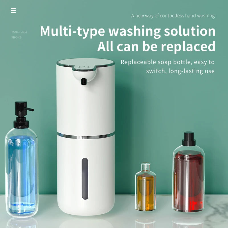 380ML Rechargeable Electric 4 Levels Adjustable Automatic Sensor Soap Dispenser Intelligent Hand Sanitizer Pump Washing Machine